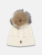 Wool and cashmere beanie with Pom Pom Moncler Grenoble -  | Spazio Pritelli