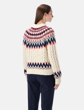 Maglione Moncler Grenoble in lana jacquard a motivo geometrico -  | Spazio Pritelli