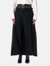 Junya Watanabe black pleated skirt pants -  | Spazio Pritelli
