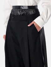 Junya Watanabe black pleated skirt pants -  | Spazio Pritelli