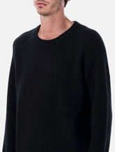 Corridor wool and cashmere blend ribbed crewneck sweater -  | Spazio Pritelli