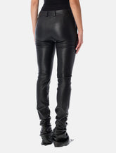 Dolce & Gabbana black stretch nappa leather trousers -  | Spazio Pritelli