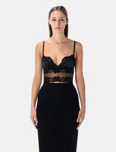 Dolce & Gabbana black lace and satin bra top -  | Spazio Pritelli