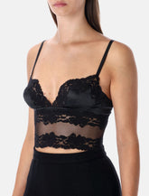 Dolce & Gabbana black lace and satin bra top -  | Spazio Pritelli