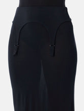 Jean Paul Gaultier long sheer skirt with lingerie details -  | Spazio Pritelli