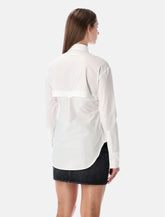 Jean Paul Gaultier fitted white cotton garter shirt -  | Spazio Pritelli