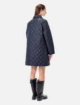 Cappotto trapuntato lungo blu di Lavenham x Comme des Garçons Girl -  | Spazio Pritelli