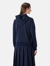 Comme des Garçons Girl navy hoodie with ruffle pockets -  | Spazio Pritelli