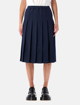 Comme des Garçons Girl navy pleated midi skirt -  | Spazio Pritelli
