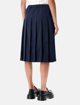 Comme des Garçons Girl navy pleated midi skirt -  | Spazio Pritelli