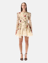 Zimmermann Hypnotic silk linen lace trim mini dress -  | Spazio Pritelli