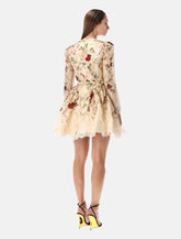 Zimmermann Hypnotic silk linen lace trim mini dress -  | Spazio Pritelli