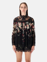 Zimmermann Hypnotic floral chiffon lace top -  | Spazio Pritelli