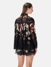 Zimmermann Hypnotic floral chiffon lace top -  | Spazio Pritelli