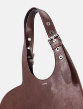 Coperni Belt Heart Tote brown leather -  | Spazio Pritelli