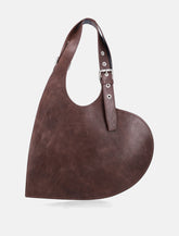 Coperni Belt Heart Tote brown leather -  | Spazio Pritelli