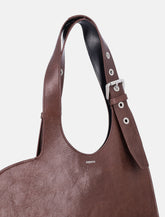 Coperni Belt Heart Tote brown leather -  | Spazio Pritelli