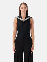 Coperni Uniform vest with sailor collar -  | Spazio Pritelli