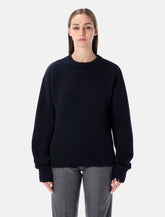 Extreme Cashmere n°373 Oldie navy cashmere sweater -  | Spazio Pritelli
