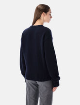 Extreme Cashmere n°373 Oldie navy cashmere sweater -  | Spazio Pritelli