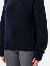 Extreme Cashmere n°373 Oldie navy cashmere sweater -  | Spazio Pritelli