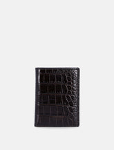 Tom Ford Green Croc-Embossed Leather cardholder -  | Spazio Pritelli