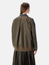 Sacai wool and twill double-breasted blazer -  | Spazio Pritelli