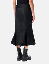 Sacai nylon twill midi skirt with diagonal zip -  | Spazio Pritelli
