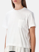 Sacai t-shirt with voile back insert -  | Spazio Pritelli