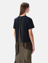Sacai t-shirt with voile back insert -  | Spazio Pritelli
