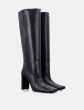 Alaïa leather knee-high boots -  | Spazio Pritelli