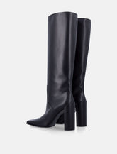 Alaïa leather knee-high boots -  | Spazio Pritelli
