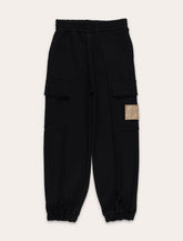 Fendi Kids black jogger pants with FF logo -  | Spazio Pritelli