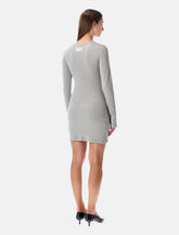 Marine Serre Mini Jersey Long-Sleeved Crewneck Dress -  | Spazio Pritelli