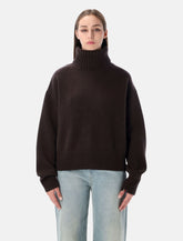 Extreme Cashmere n°434 Crop Xtra cashmere turtleneck sweater -  | Spazio Pritelli