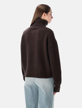Extreme Cashmere n°434 Crop Xtra cashmere turtleneck sweater -  | Spazio Pritelli