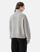 Extreme Cashmere n°434 Crop Xtra cashmere turtleneck sweater -  | Spazio Pritelli