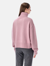 Extreme Cashmere n°434 Crop Xtra cashmere turtleneck sweater -  | Spazio Pritelli