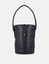 Marylle Small Grainy Leather Bucket Bag -  | Spazio Pritelli