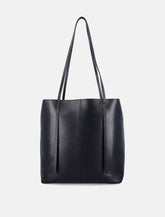 Abilso square leather tote bag -  | Spazio Pritelli