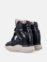 Isabel Marant Balskee Black Patent Wedge Sneakers -  | Spazio Pritelli