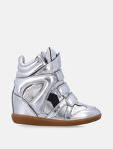 Isabel Marant Bekett Metallic Silver Sneakers -  | Spazio Pritelli