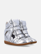 Isabel Marant Bekett Metallic Silver Sneakers -  | Spazio Pritelli