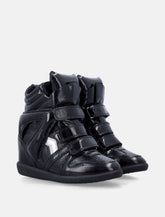 Isabel Marant Bekett Patent Black Sneakers -  | Spazio Pritelli