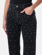 Jeans dritti neri con borchie Brinsa di Marant Étoile -  | Spazio Pritelli