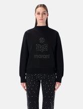 Marant Étoile Moby black cotton fleece sweatshirt -  | Spazio Pritelli