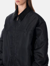 Maison Margiela Oversized Nylon Bomber Jacket with Velvet Collar -  | Spazio Pritelli