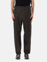 Pantaloni Carrot in twill di cotone pesante Lemaire -  | Spazio Pritelli