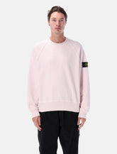 Stone Island oversized crewneck sweatshirt in brushed organic cotton -  | Spazio Pritelli