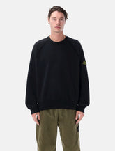 Stone Island oversized crewneck sweatshirt in brushed organic cotton -  | Spazio Pritelli